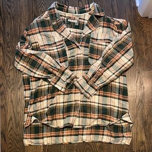 Free People We the Free Izzie Cargo Plaid shirt